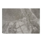 Brito Coffee Table - Coffee table, marble look, grey/black ø60x45 cm