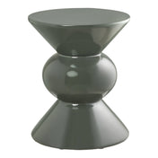 Rosolina Side Table - Side table, fiberglass, green ø34x41 cm