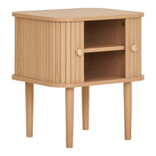 Nikko Side Table - Side table, 2 doors, natural 45x40x50,5 cm