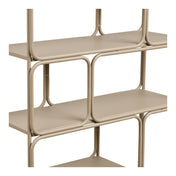 Lanciano Wall Shelf - Wall shelf, metal, beige 48x18x64 cm