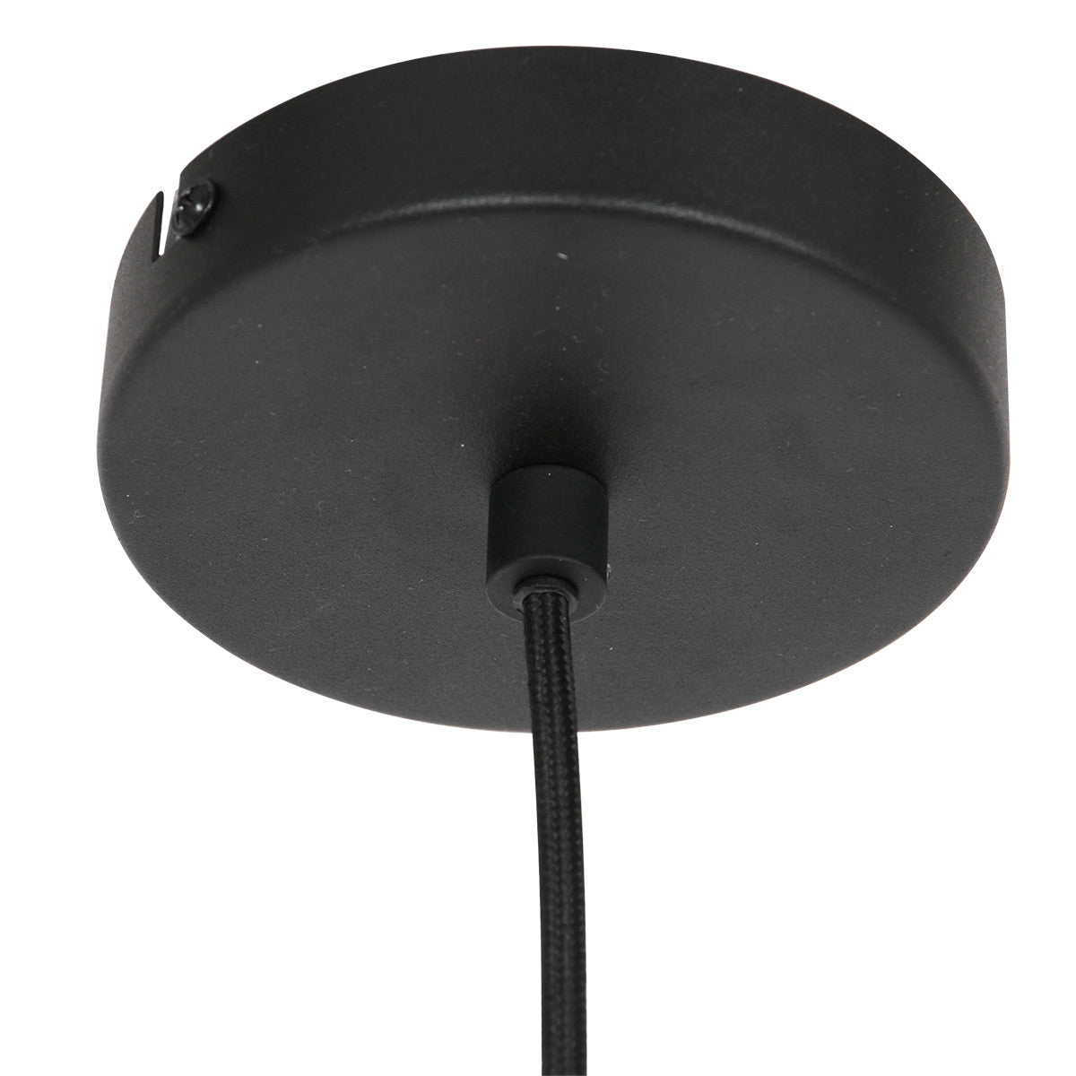 Lámpara colgante de metal Aurelia negro/dorado