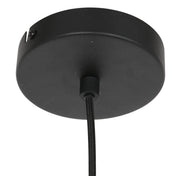 Lámpara colgante de metal Aurelia negro/dorado