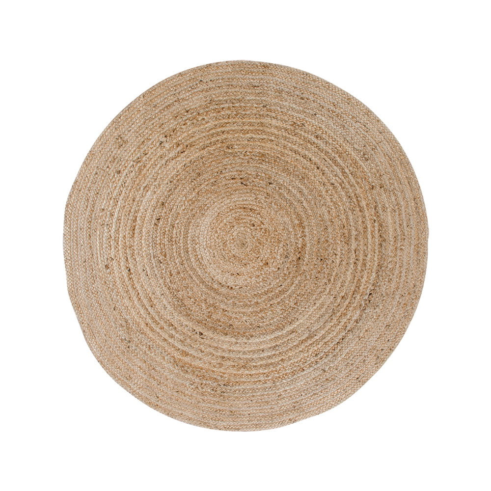 Esmora vloerkleed - gevlochten jute naturel ø120 cm