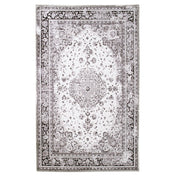 Alfombra tejida Lunara 160x230cm - Negro y Blanco