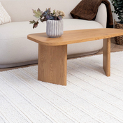Alfombra de lana tejida a mano Sora 160x230 cm - Marfil