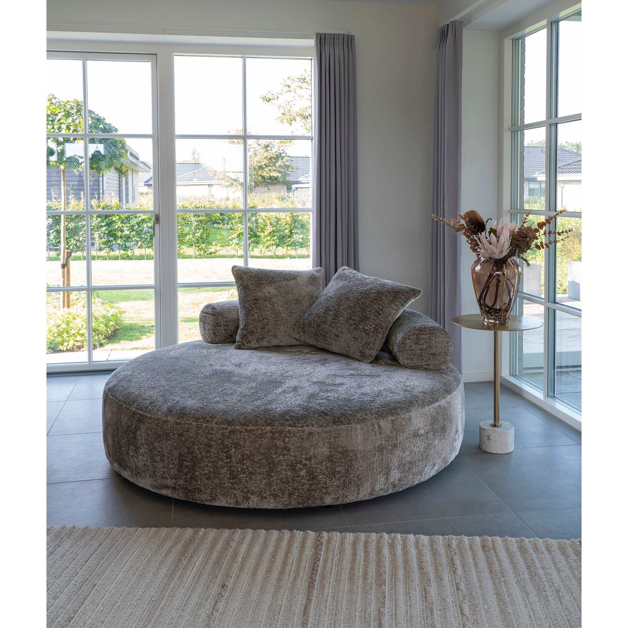 Alfombra Signe 160x230 cm hecha a mano con nudos - Marfil
