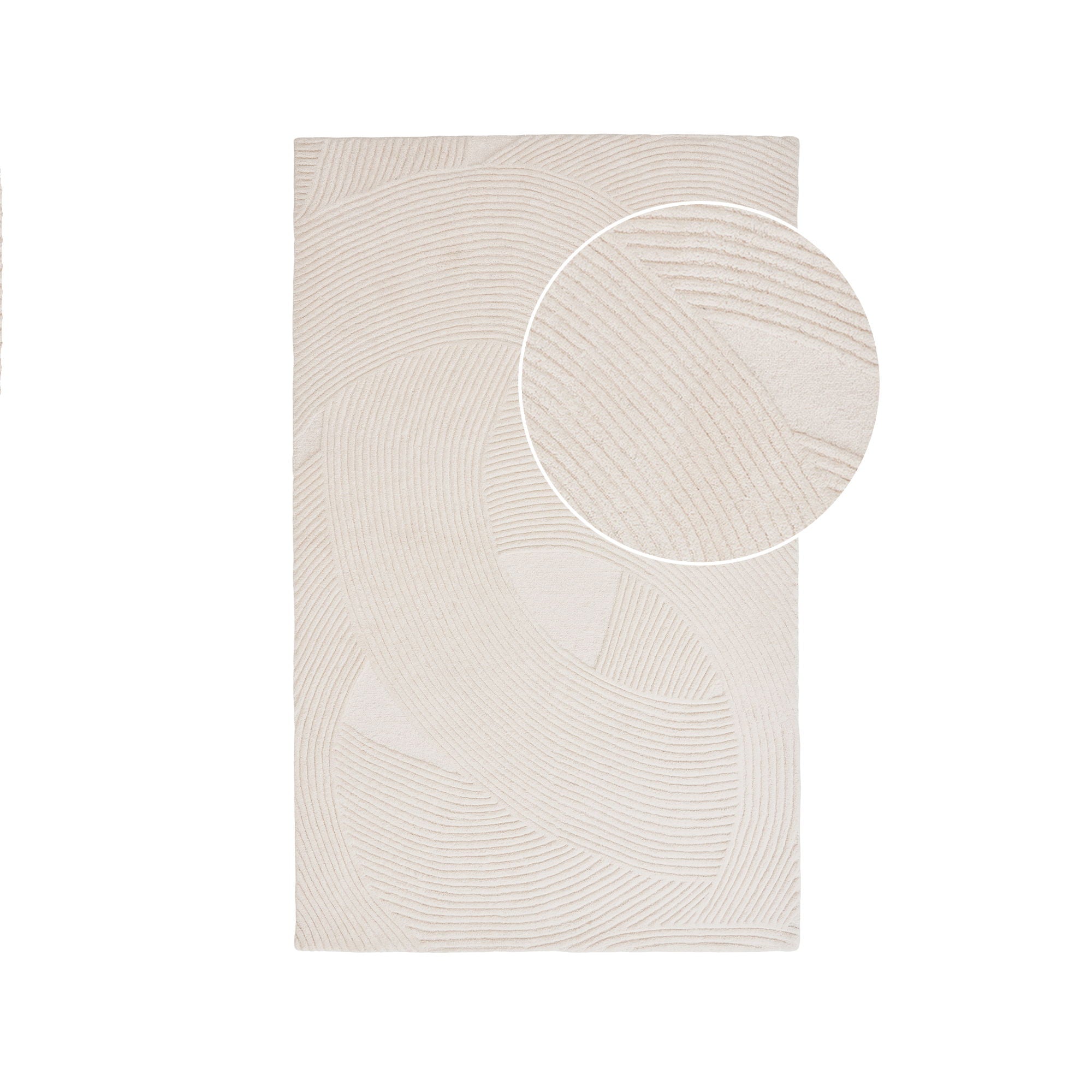 Alfombra de lana Eira 160x230 cm – Marfil