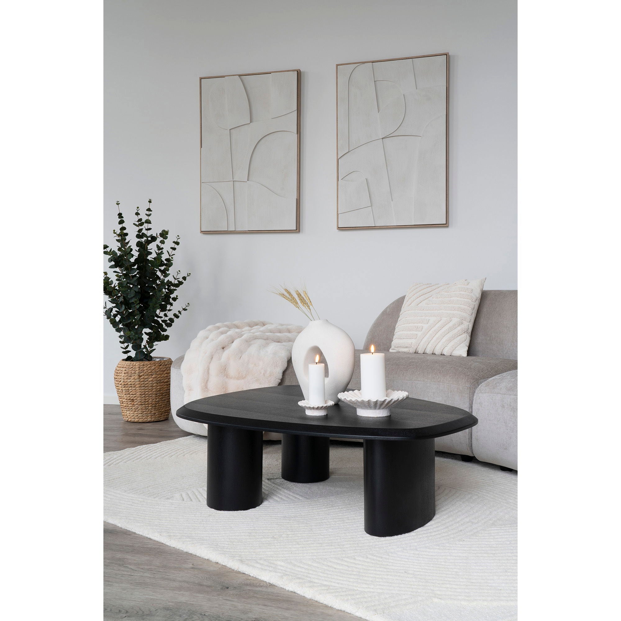 Alfombra de lana Eira 160x230 cm – Marfil