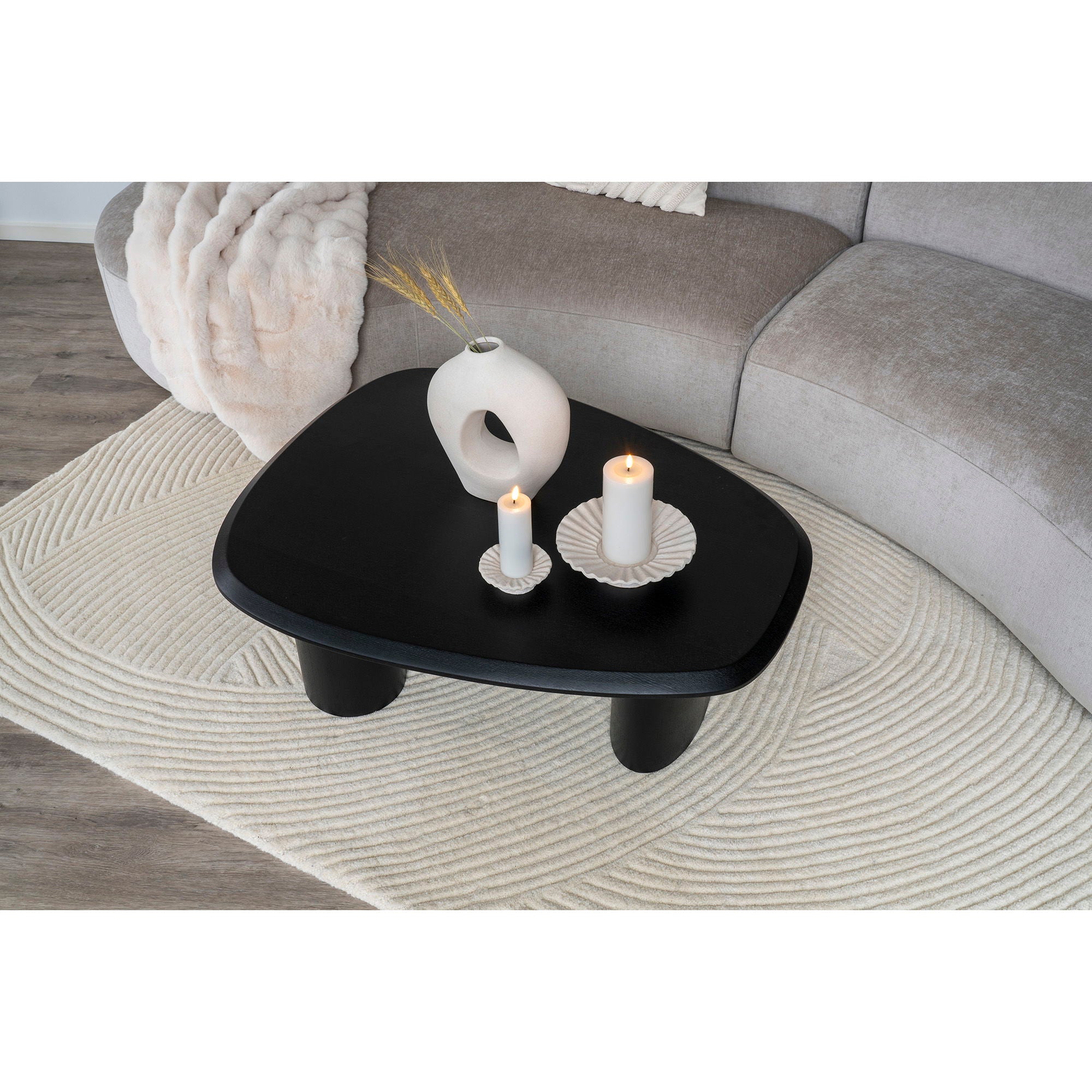 Alfombra de lana Eira 160x230 cm – Marfil