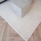 Alfombra de lana Eira 160x230 cm – Marfil