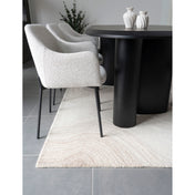 Alfombra de lana Aila 160x230 cm – Marrón claro y marfil