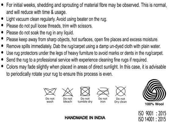 Alfombra de lana Svala 160x230 cm – Marrón