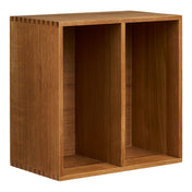 Townsville Wall Shelf with vertical rooms - Wall shelf with vertical rooms, oak 18x30x30 cm