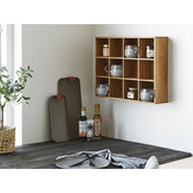 Soria Wall Shelf - Wall shelf, oak wood/oak veneer, natural 39x11x51 cm