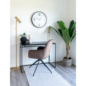 Biel Wall Clock - Wall clock, black and white, , silent movement ø51 cm