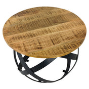 Mesa de café metálica negra Orbita