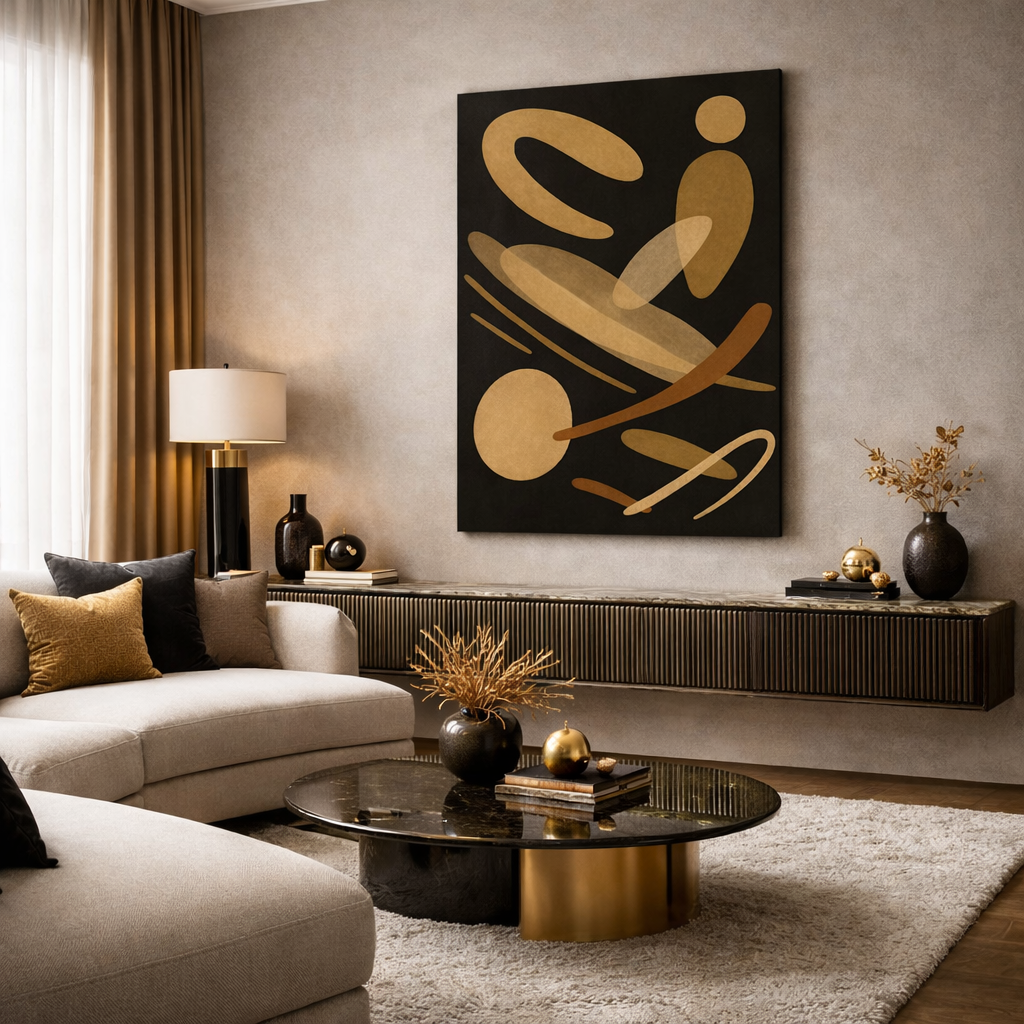 Gold abstract - classic art